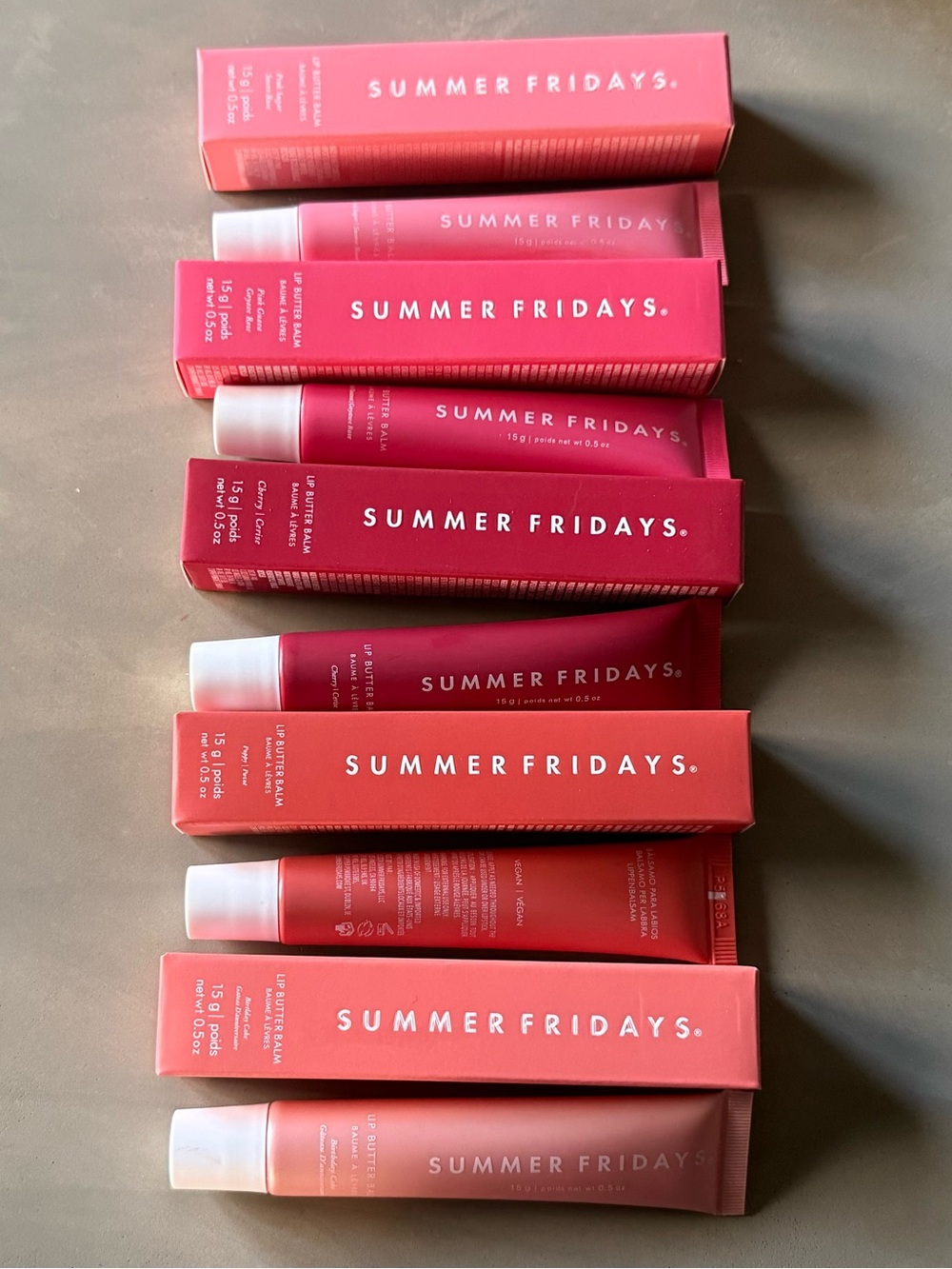Summer Fridays Lip Butter Set — 5 Pcs Pinks